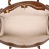 Gucci  Suprême GG small model  shopping bag  in beige "sûpreme GG" canvas  and brown leather - Detail D3 thumbnail