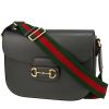 Bolso bandolera Gucci  1955 Horsebit talla XL  en cuero gris - 00pp thumbnail