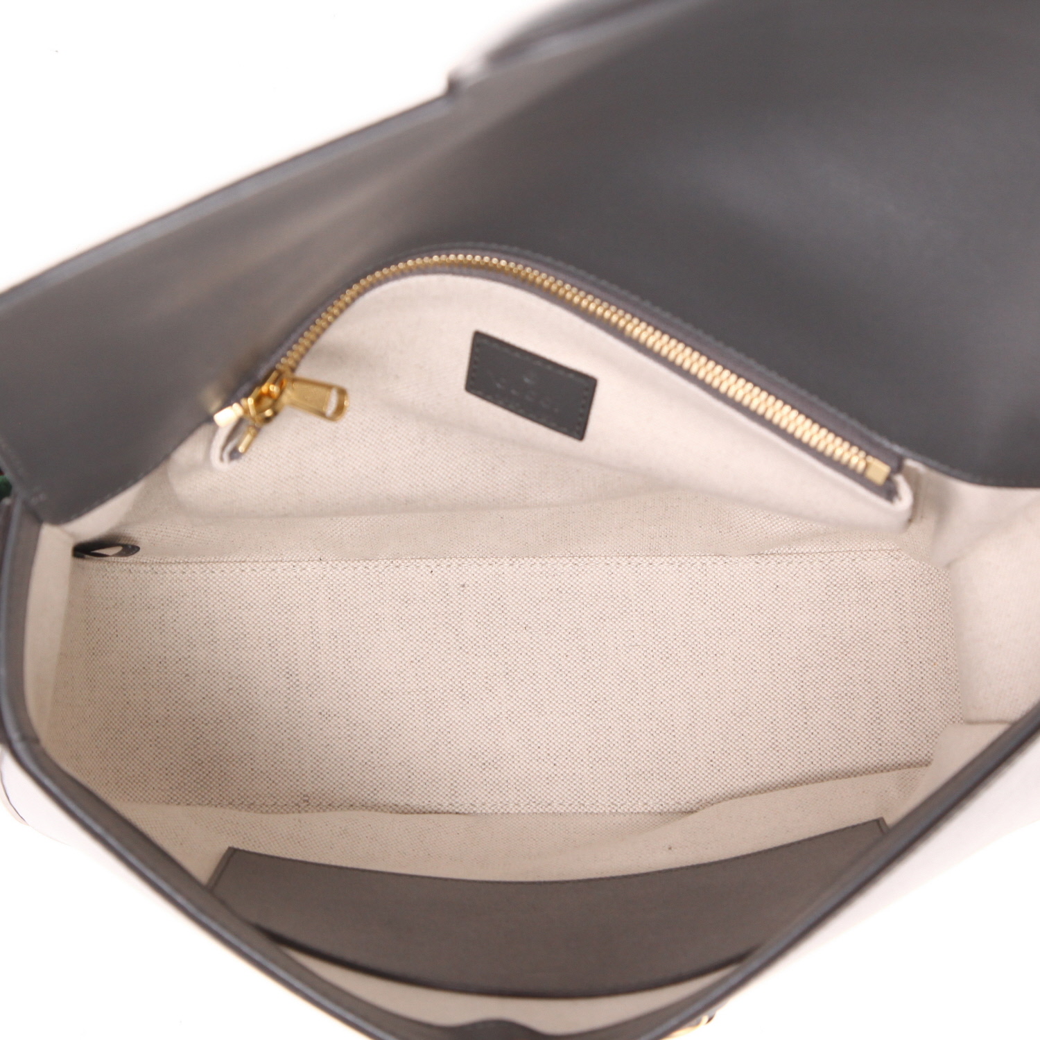Bolso bandolera Gucci  1955 Horsebit talla XL  en cuero gris - Detail D3