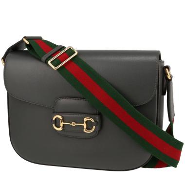 Borsa a tracolla Gucci  1955 Horsebit taglia XL  in pelle grigia