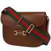 Gucci  1955 Horsebit large model  shoulder bag  in brown leather - 00pp thumbnail