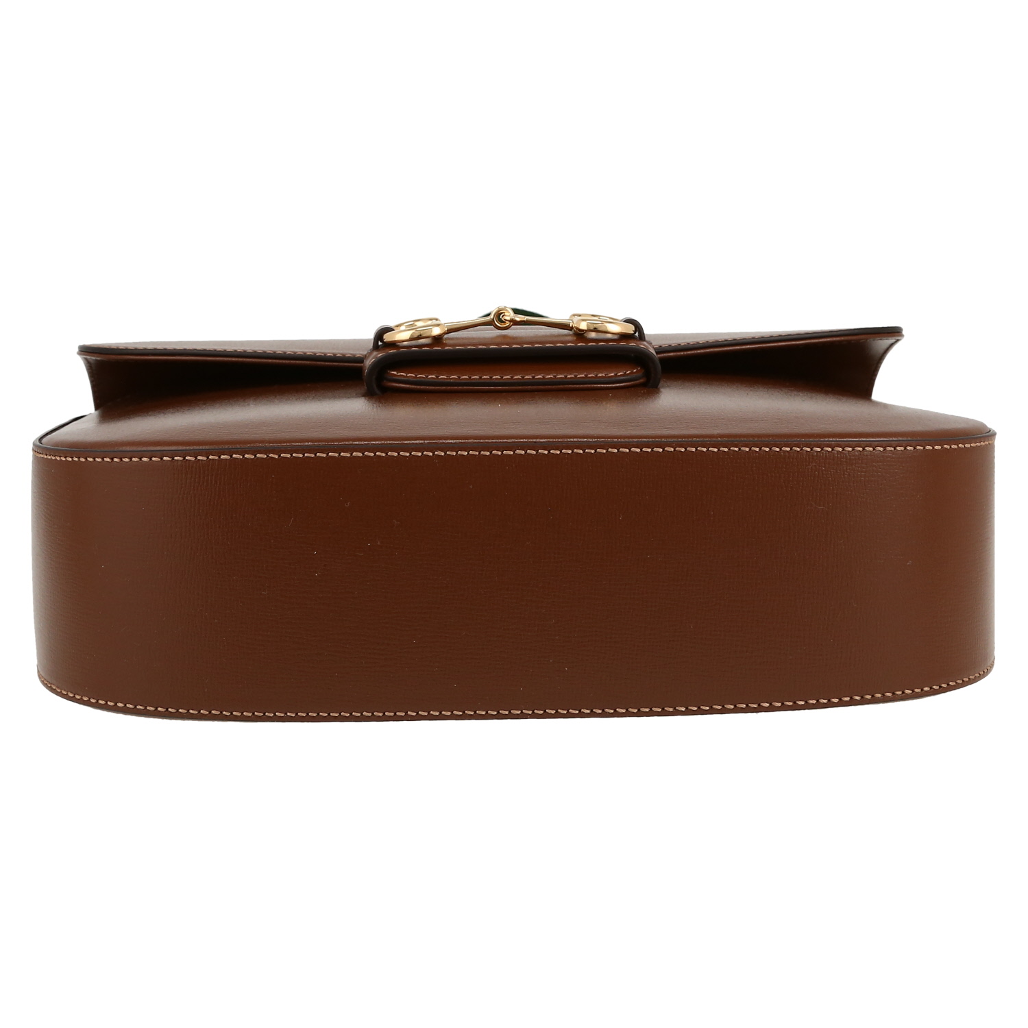 Gucci  1955 Horsebit size XL  shoulder bag  in brown leather - Detail D1