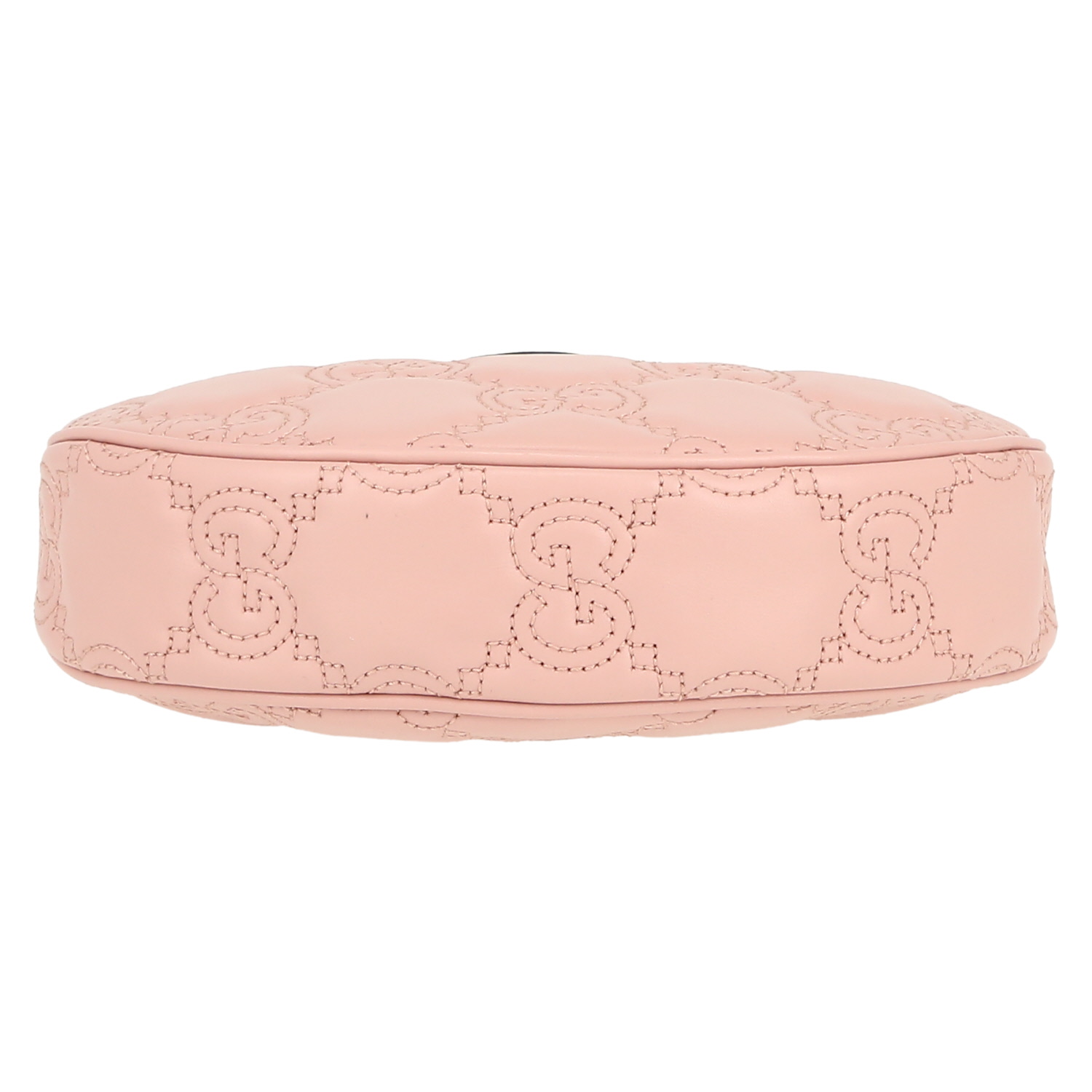 Borsa a tracolla Gucci  Mini sac GG in pelle trapuntata rosa - Detail D1