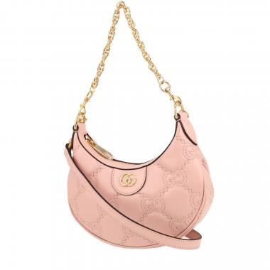 Borsa a tracolla Gucci  Mini sac GG in pelle trapuntata rosa