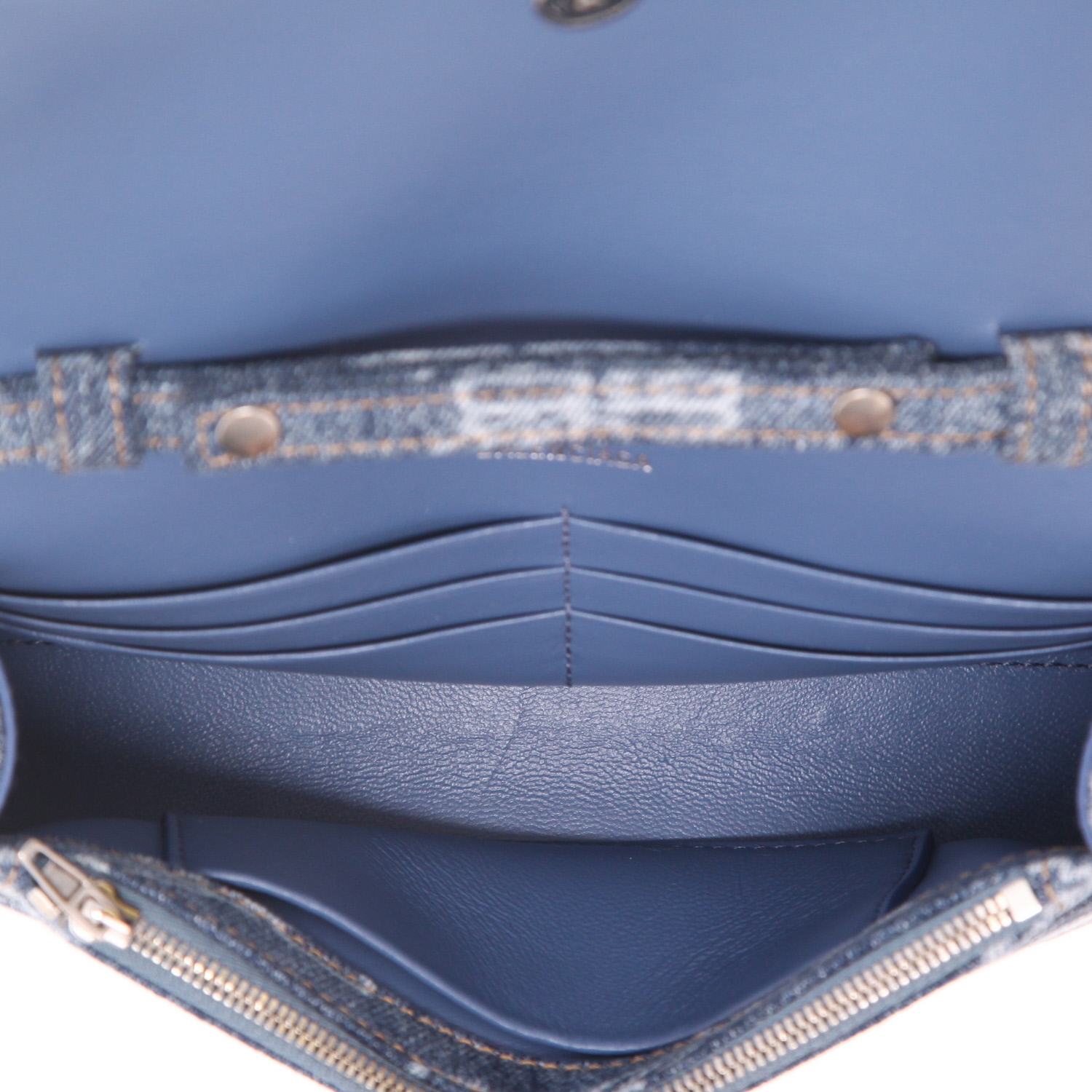Balenciaga  Hourglass handbag  in blue monogram denim canvas - Detail D3