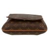 Louis Vuitton  Musette Salsa shoulder bag  in brown monogram canvas  and natural leather - Detail D1 thumbnail