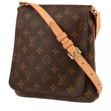 Bolso bandolera Louis Vuitton  Musette Salsa en lona Monogram marrón y cuero natural