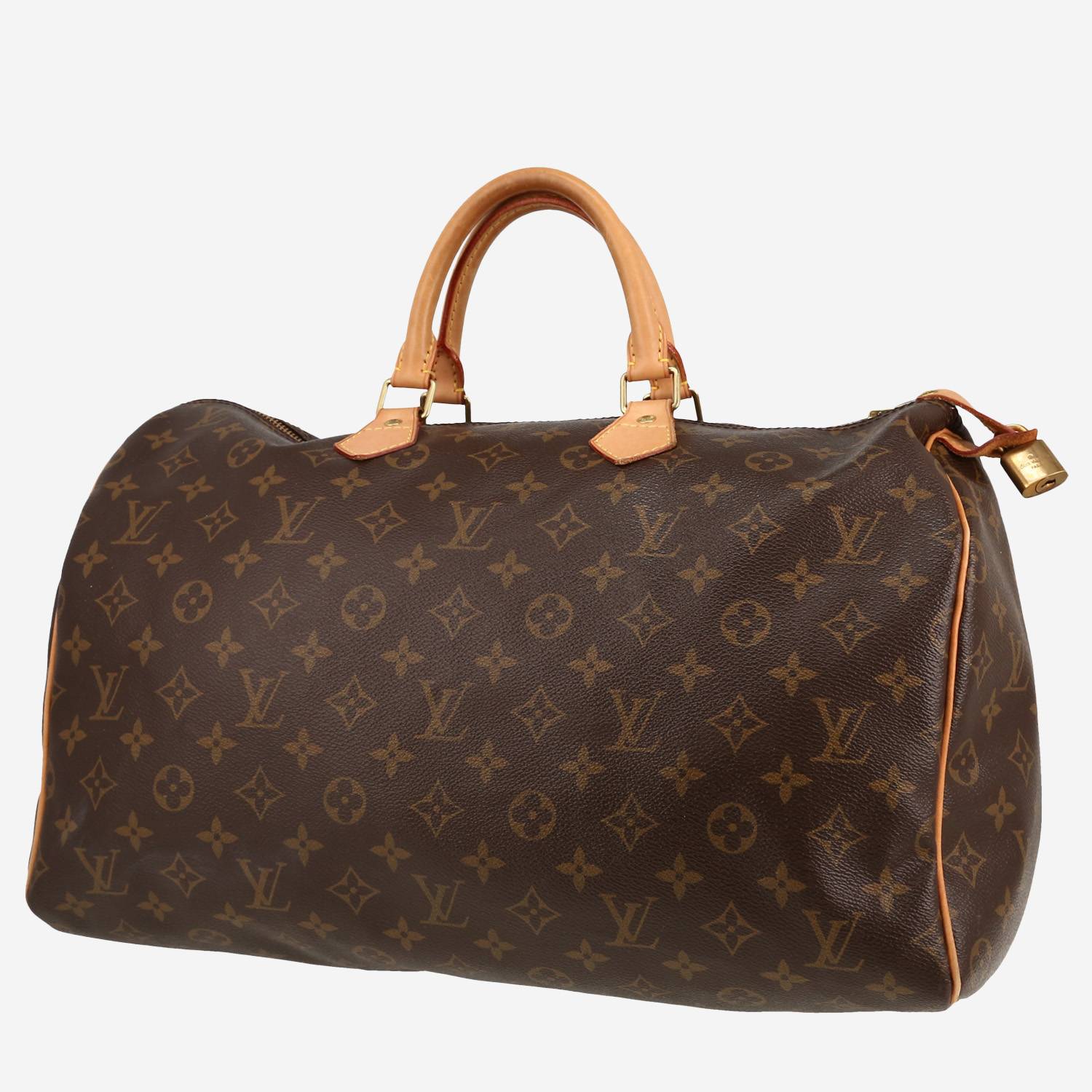 Borsa Louis Vuitton  Speedy 40 in tela monogram marrone e pelle naturale