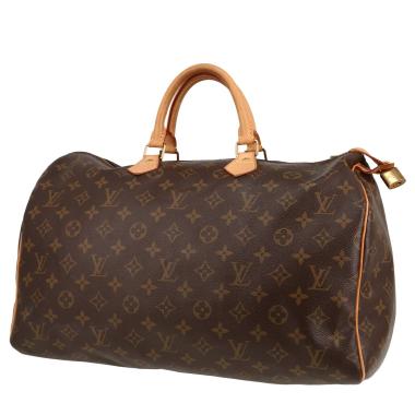 Borsa Louis Vuitton  Speedy 40 in tela monogram marrone e pelle naturale