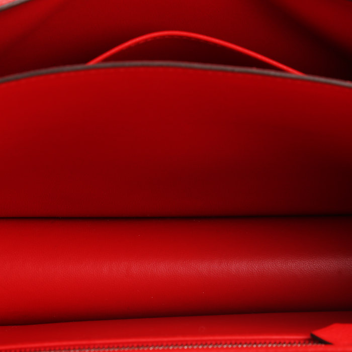 Bolso bandolera Hermès  Constance en cuero epsom rojo - Detail D3