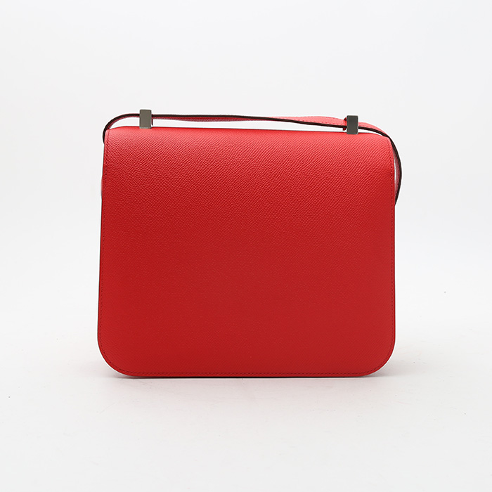 Hermès  Constance shoulder bag  in red epsom leather - Detail D8