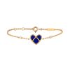 Poiray L'Attrape Coeur bracelet in yellow gold, lapis-lazuli and diamonds - 00pp thumbnail