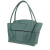 Bottega Veneta  Arco handbag  in blue intrecciato leather - 00pp thumbnail