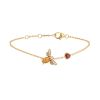 Chaumet Bee my Love bracelet in yellow gold, citrine and garnet - 00pp thumbnail