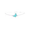 Van Cleef & Arpels Sweet Alhambra bracelet in white gold and turquoise - 360 thumbnail