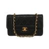 Chanel  Vintage shoulder bag  in black quilted leather - 360 thumbnail