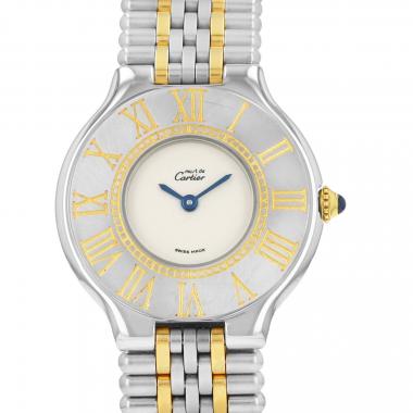 Cartier Must 21  in stainless steel and gold plated Ref: Cartier - 1340  Circa 1990