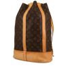 Louis Vuitton  Randonnée backpack  in brown monogram canvas  and natural leather - 00pp thumbnail