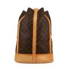 Sac à dos Louis Vuitton  Randonnée en toile monogram marron et cuir naturel - 360 thumbnail