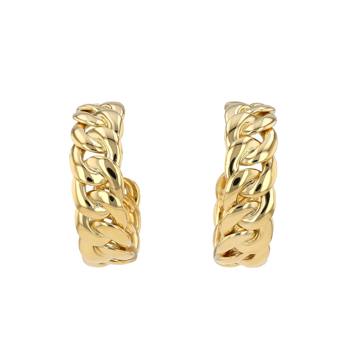 Bulgari  hoop earrings in yellow and white gold