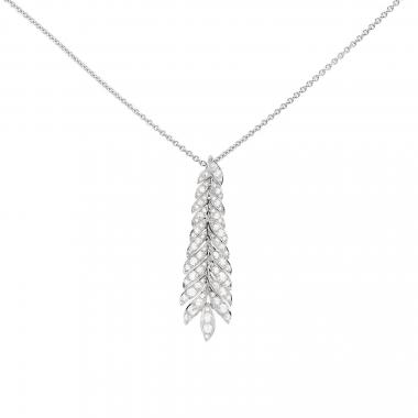 Pendentif Vintage  en or blanc et diamants