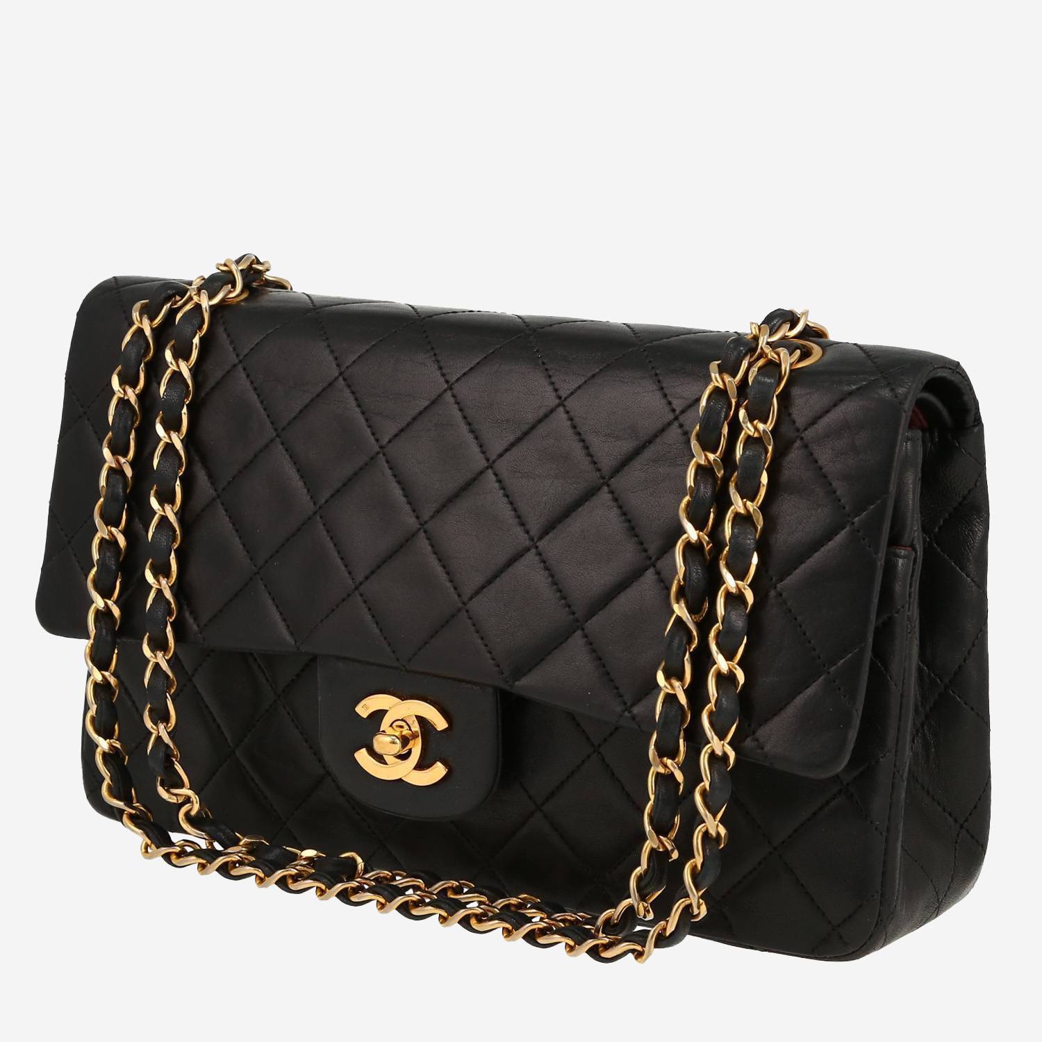 Bolso de mano Chanel  Timeless Classic en cuero acolchado negro