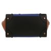 Borsa Celine  Luggage modello medio  in pelle nera blu elettrico e marrone - Detail D1 thumbnail