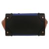 Celine  Luggage Mini handbag  in black, electric blue and brown leather - Detail D1 thumbnail