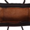 Celine  Luggage Mini handbag  in black, electric blue and brown leather - Detail D3 thumbnail