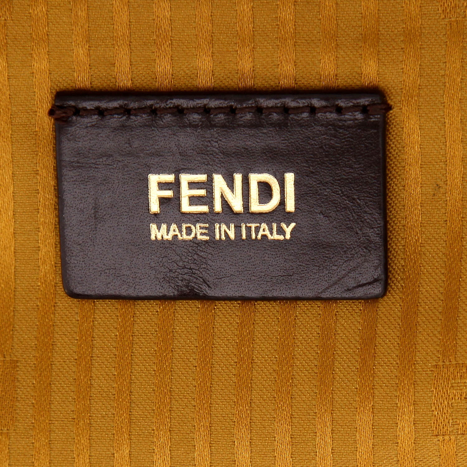 Bolso de mano Fendi  2 Jours en cuero color oro - Detail D2