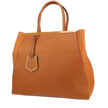 Bolso de mano Fendi  2 Jours en cuero color oro