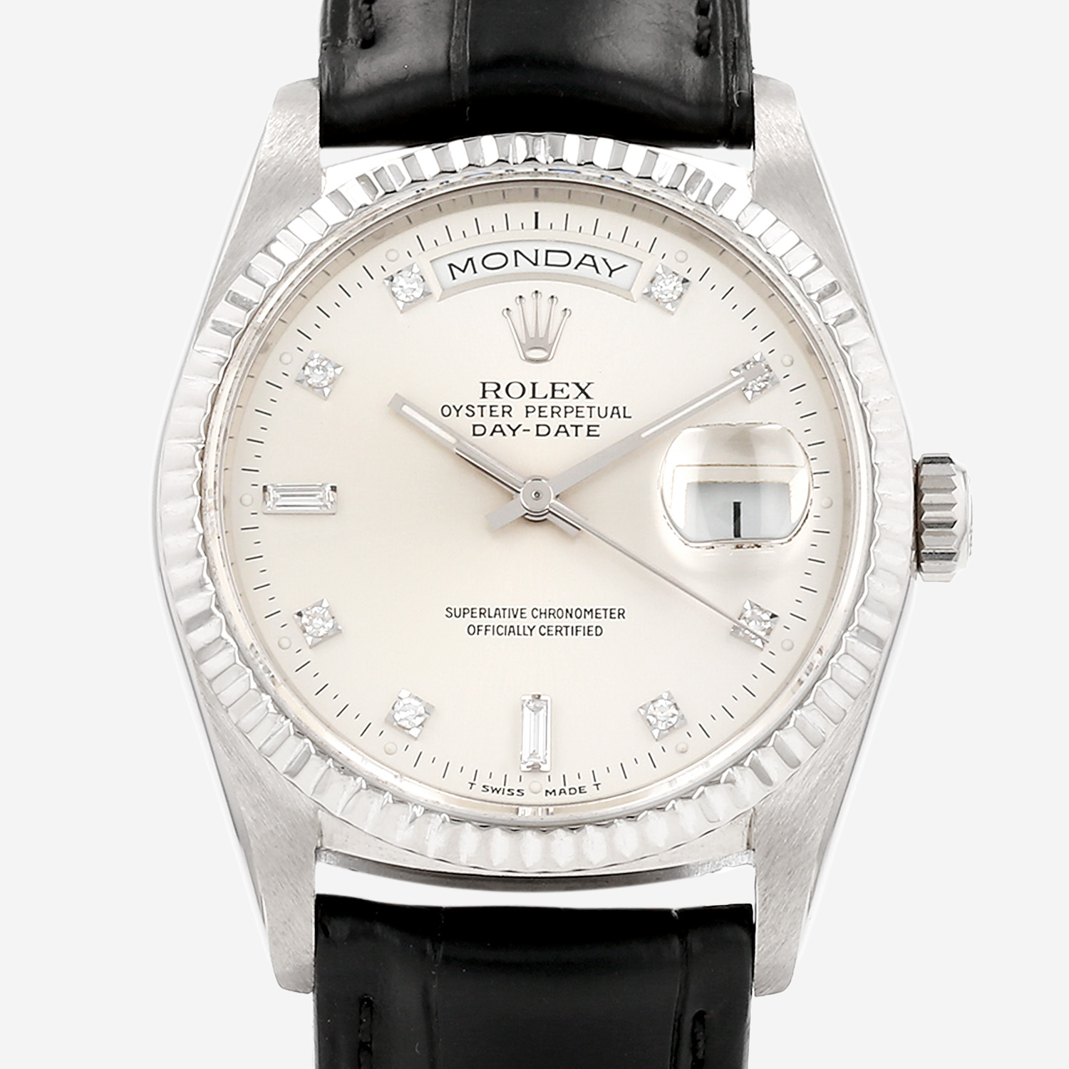 Rolex Day-Date in white gold Ref: Rolex - 18239 Circa 1990