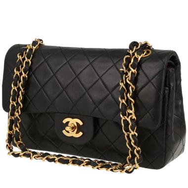 Bolso de mano Chanel  Timeless Petit en cuero acolchado negro