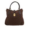 Bolso de mano Louis Vuitton  Elégie en lona Monogram marrón y cuero marrón - 360 thumbnail