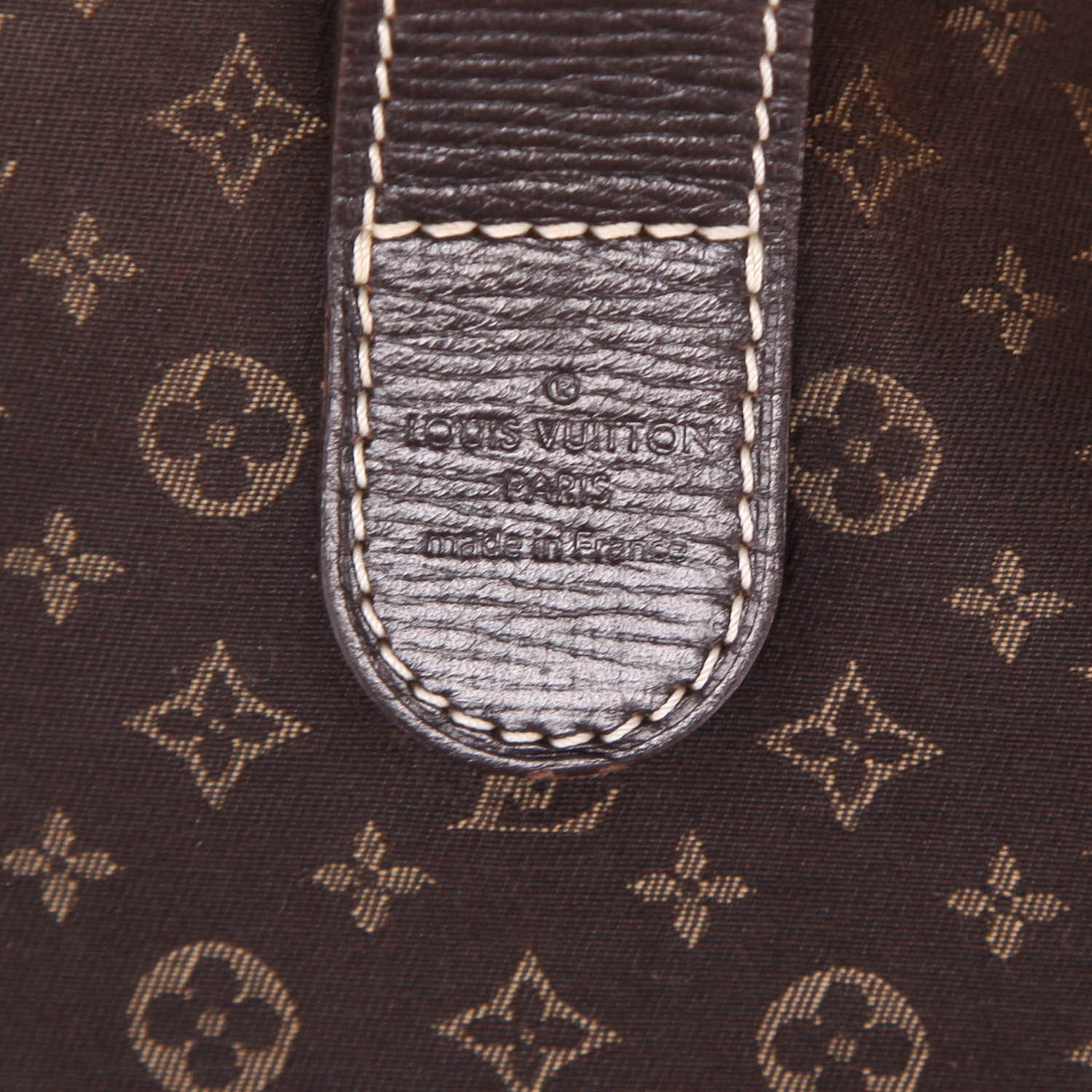 Bolso de mano Louis Vuitton  Elégie en lona Monogram marrón y cuero marrón - Detail D2