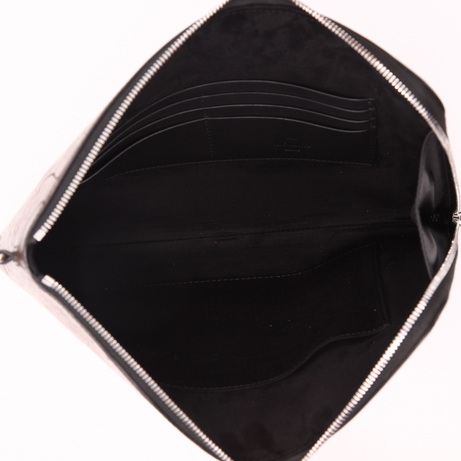 Berluti  Nino pouch  in brown leather - Detail D3