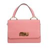 Bolso de mano Miu Miu  Madras en cuero rosa - 360 thumbnail