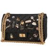 Bolso de mano Chanel 2.55 Charms en cuero acolchado negro - 00pp thumbnail