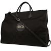 Shopping bag Gucci   in tela siglata nera e pelle nera - 00pp thumbnail