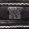 Shopping bag Gucci   in tela siglata nera e pelle nera - Detail D2 thumbnail