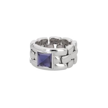 Bague Chaumet Khesis en or blanc et améthyste