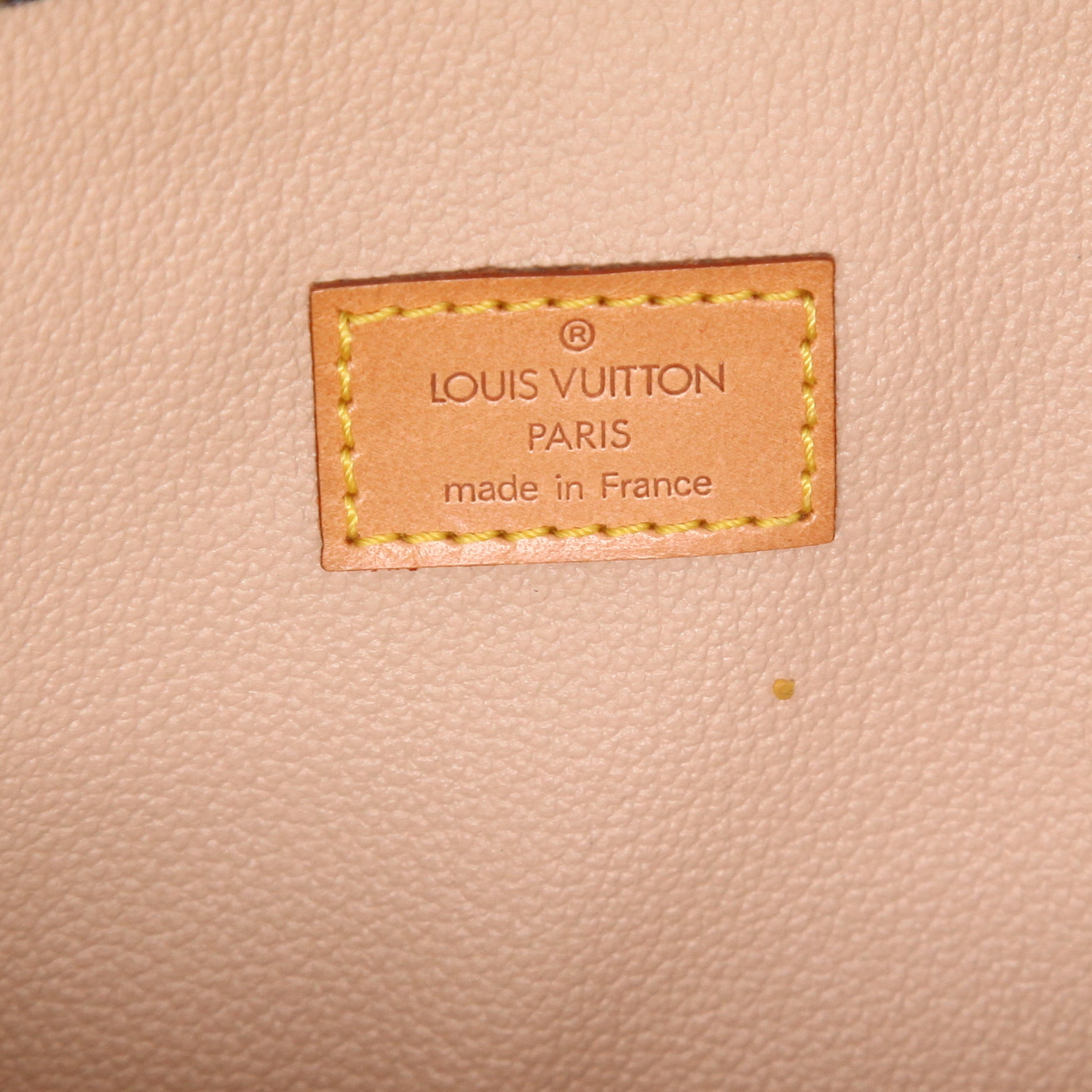 Shopping bag Louis Vuitton  Sac Plat in tela monogram marrone e pelle naturale - Detail D2