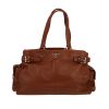 Prada  Daino shopping bag  in brown grained leather - 360 thumbnail