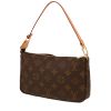 Bolsito de mano Louis Vuitton  Pochette accessoires en lona Monogram marrón y cuero natural - 00pp thumbnail