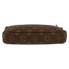 Bolsito de mano Louis Vuitton  Pochette accessoires en lona Monogram marrón y cuero natural - Detail D1 thumbnail