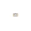 Vintage  signet ring in platinium, yellow gold and diamonds - 360 thumbnail