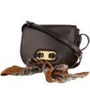 Borsa a tracolla Celine  Maillon Triomphe in pelle marrone - 00pp thumbnail