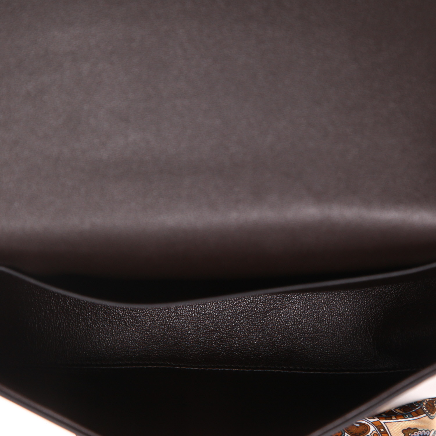 Sac bandoulière Celine  Maillon Triomphe en cuir marron - Detail D3