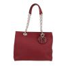 Dior Soft shopping bag  in burgundy leather cannage - 360 thumbnail