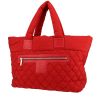 Chanel  Coco Cocoon shopping bag  in red quilted canvas  and red leather - 00pp thumbnail